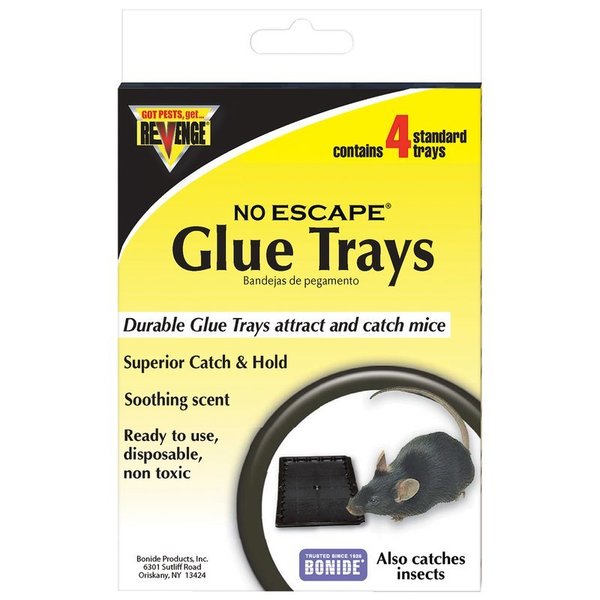 Revenge Trays Mouse Glue Baited 4Pk 47026
